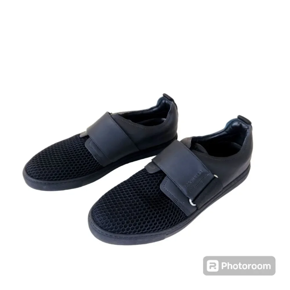 DSQUARED2 Mens No Lace Fishnet Toe Slip-on Loafer Casual Sneakers EU 41 US 8